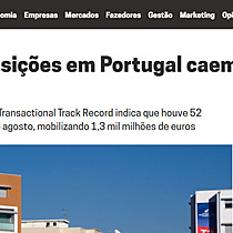 Fuses e aquisies em Portugal caem 68% no 1. semestre
